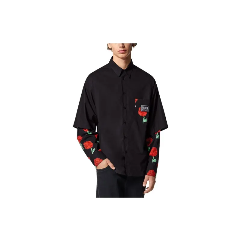 VERSACE JEANS COUTURE Shirt Men's Black-2