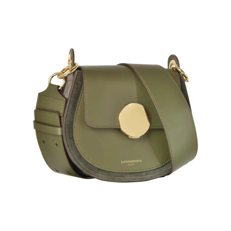 Le Parmentier Calfskin Crossbody Bag Shoulder Bag Regular Women's Army Green-1