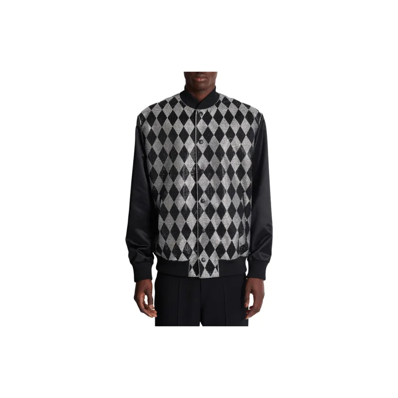 BALMAIN Rhinestone embellished Bomber Jacket-4