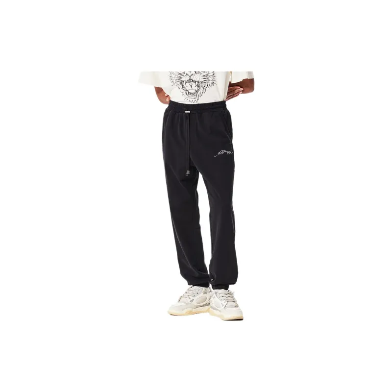 Ed Hardy SS24 Knitted Sports Pants Unisex Black-2