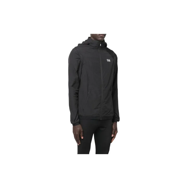 DIESEL Logo patch Detail Hooded Jacket-3