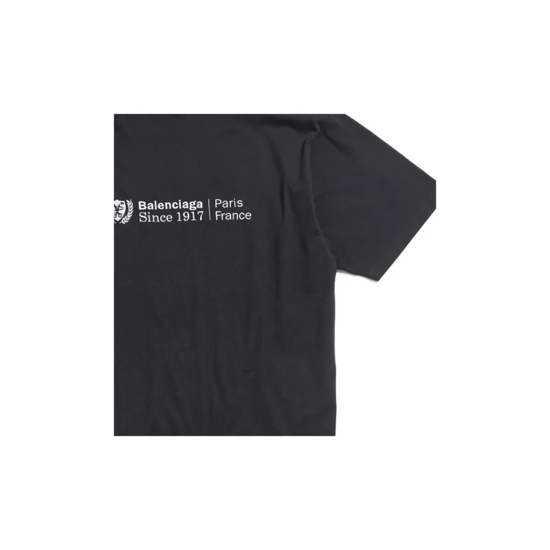 Balenciaga T Shirt Regular Fit Unisex Black-5