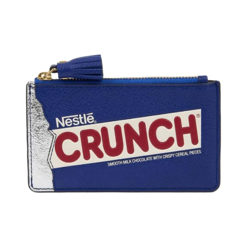 Anya Hindmarch Capra Leather Card Holder Women's Dark Blue-0