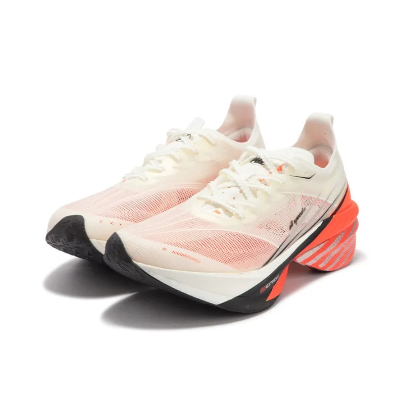 361° Flying Dragon 2.0 Cushioning Anti-Slip Wear-Resistant Breathability Low-Top Running Shoes Men's White Orange-2