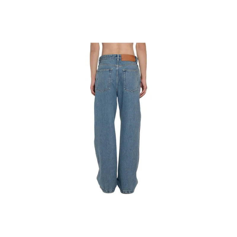 LOEWE Anagram Baggy Jeans In Denim-1