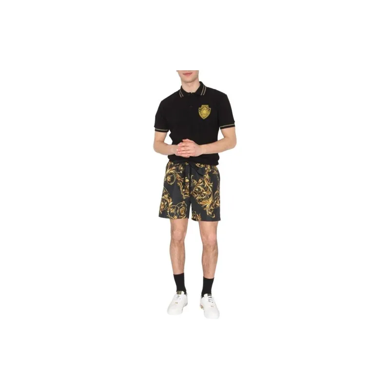 VERSACE JEANS COUTURE Polo Shirts Men Black-2
