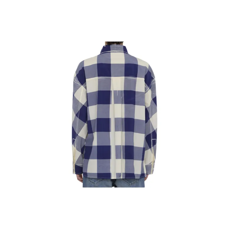 LOEWE Checked Long-Sleeved Shirt-3