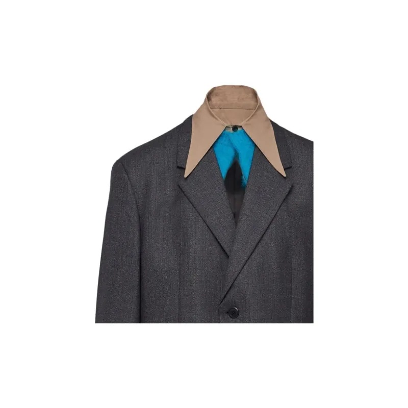 PRADA Single breasted Wool Jacket-4