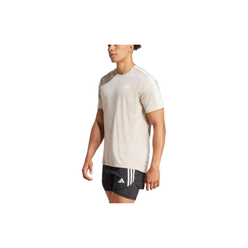 Adidas Free Shipping With AdiClub Own The Run 3-Stripes Tee-1