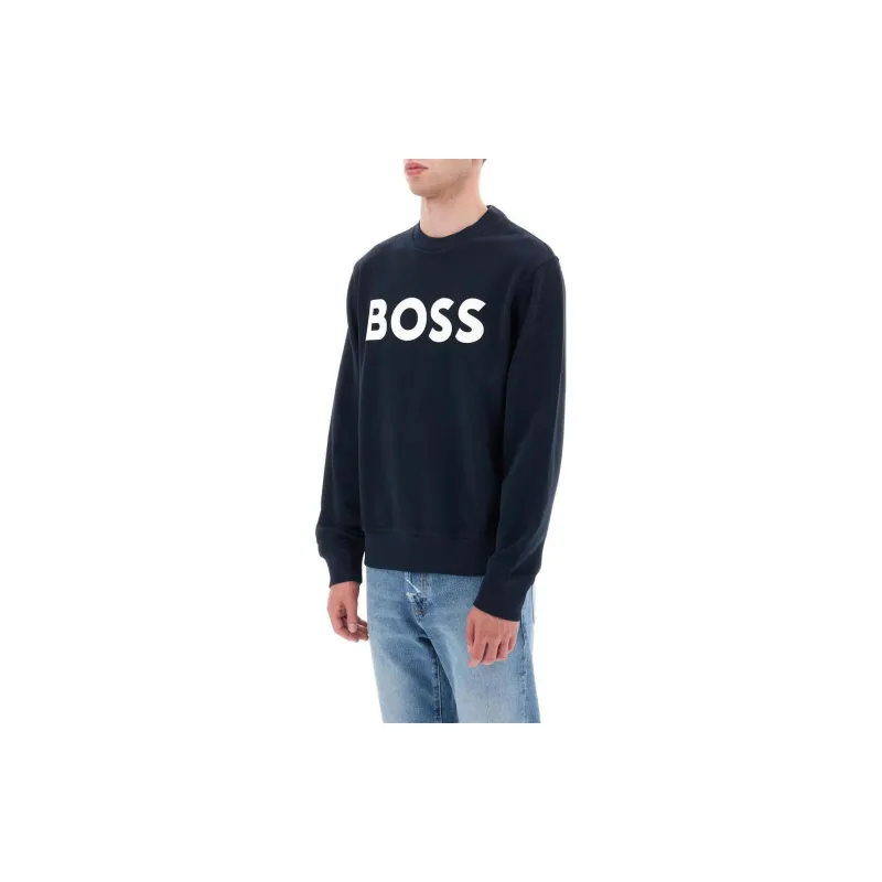 HUGO BOSS Logo Printed Crewneck Sweatshirt-2