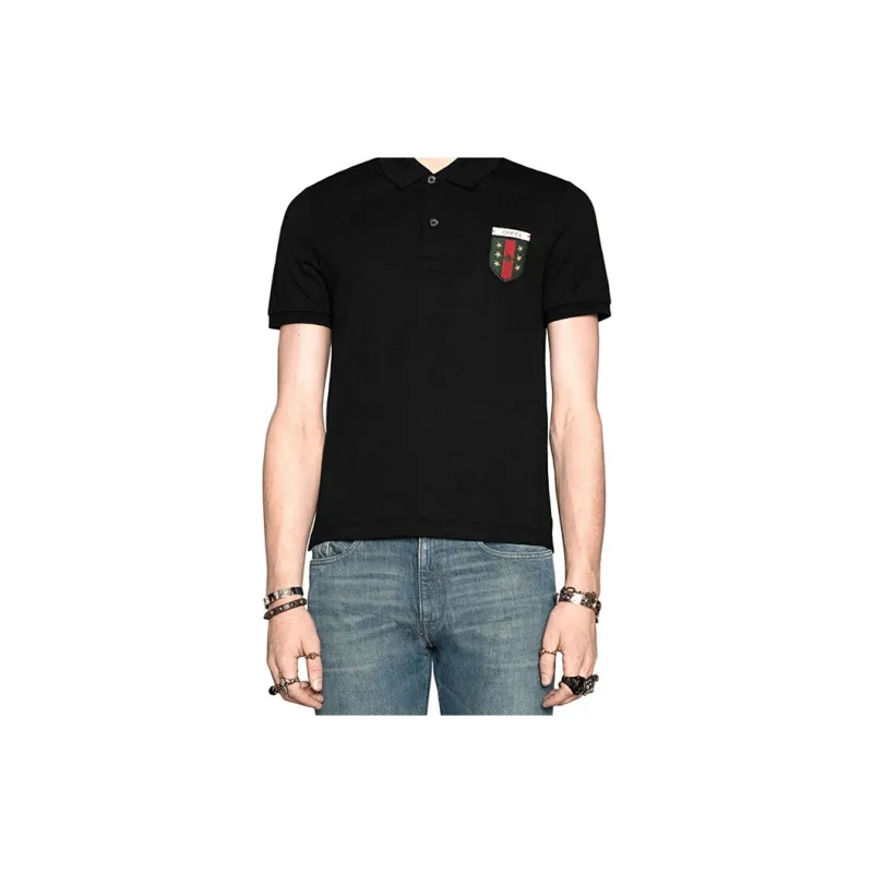 GUCCI Polo Shirts Men Black-2