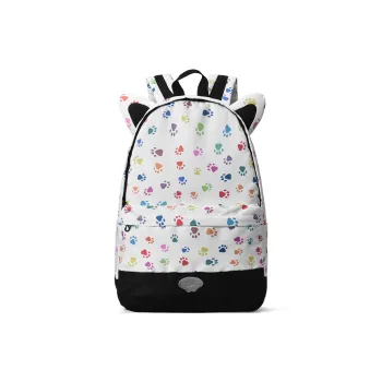 ONRF Polyester Students Backpack Large Size Unisex White