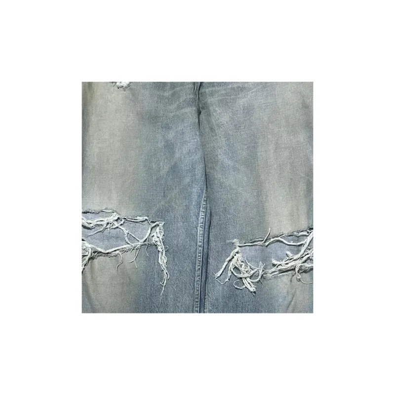 Balenciaga FW23 Jeans Loose Fit Style Men's Blue-3