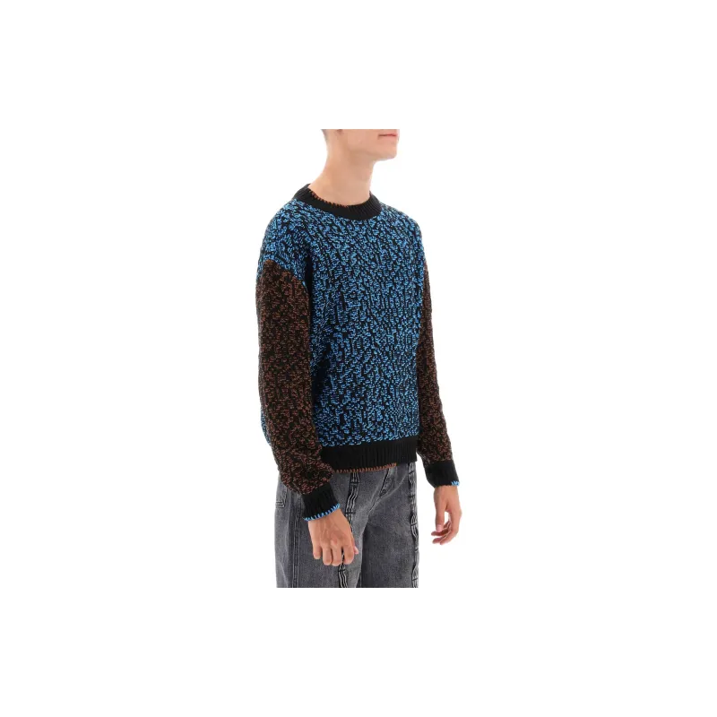 ANDERSSON BELL Intarsia knit Crew neck Sweatshirt-1