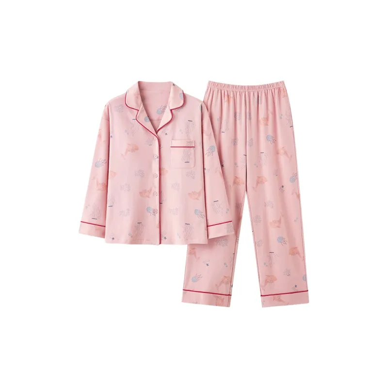 Mulong Family Pajama Set Women's Pink-0