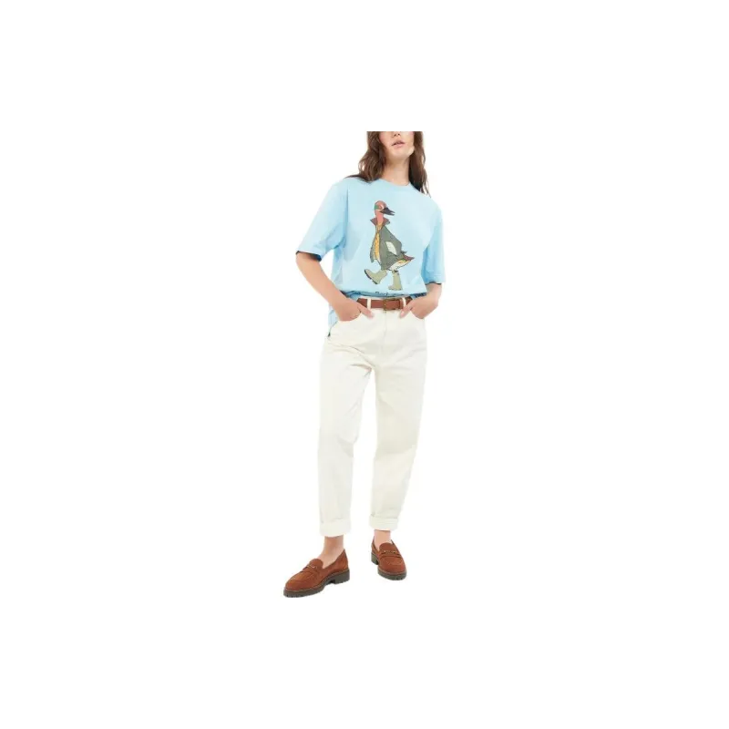 BARBOUR x NOAH T Shirt Unisex Blue-2