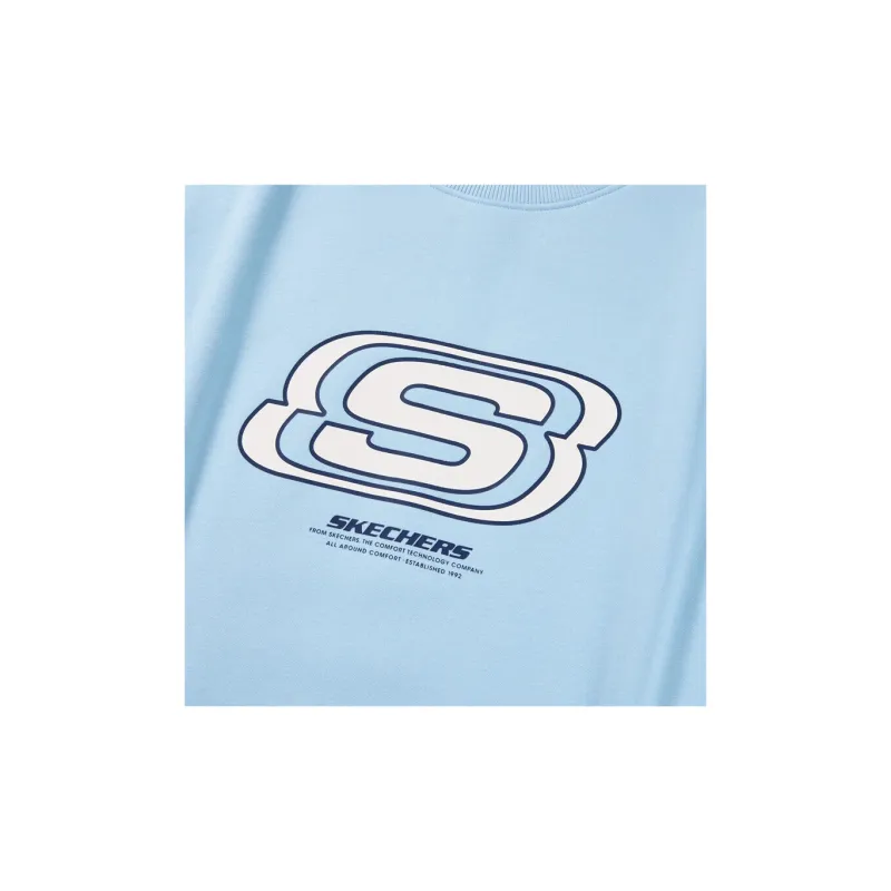 Skechers Colorful Sweatshirts Unisex Air Blue-3