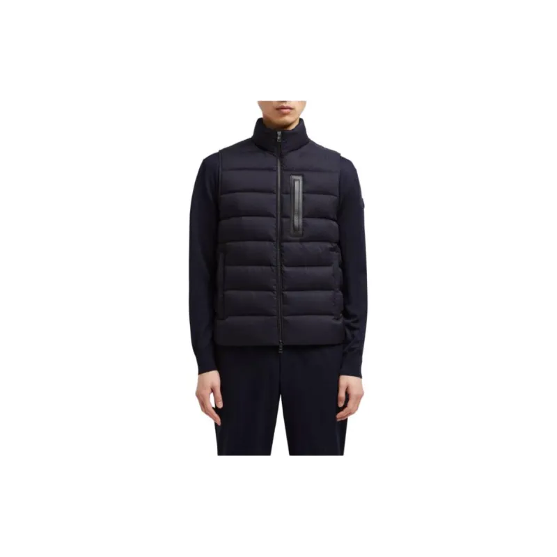 Moncler Giaf Series Giaf Down Gilet Vest Men's Marine Blue-2