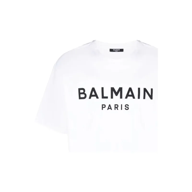 BALMAIN T Shirts Men White-4