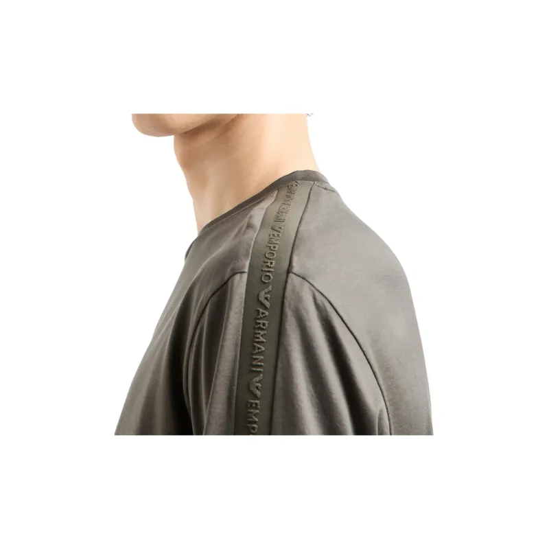 EMPORIO ARMANI 3D effect Asv Embossed Jacquard Jersey T shirt-3