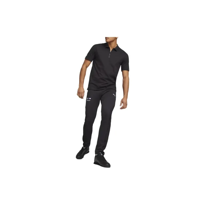PUMA BMW M Motorsport Printed Jacquard Polo Shirt Men's Black-2
