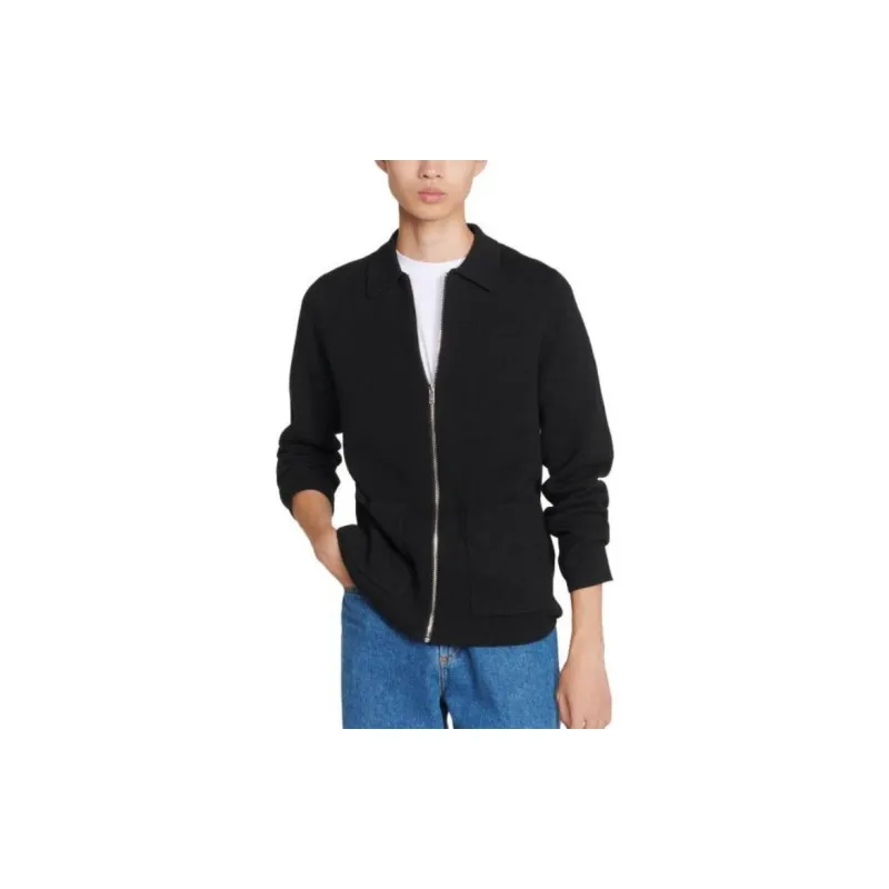 Sandro Knitwear Men Black-1