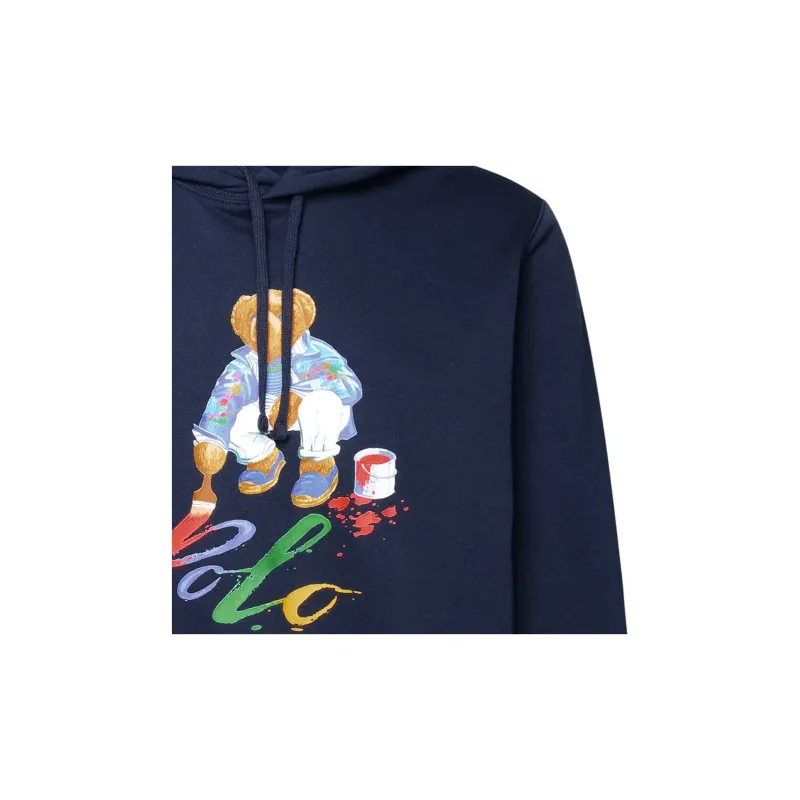 Polo Ralph Lauren Bear Printed Drawstring Hoodie-9