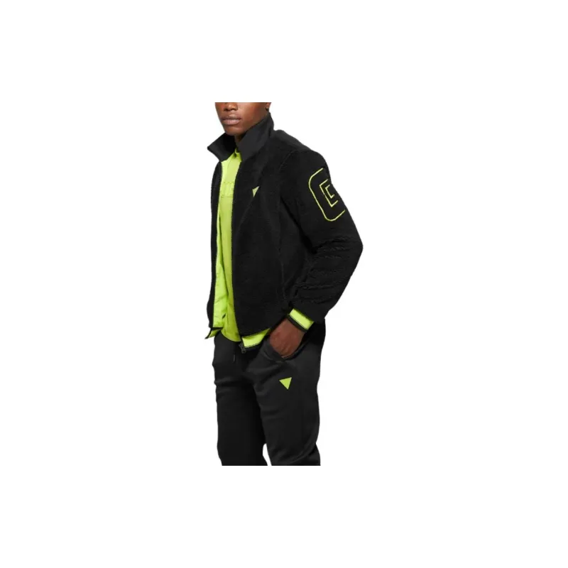 GUESS Dargen Signature Sherpa Jacket Jackets Coats Men's Black-3