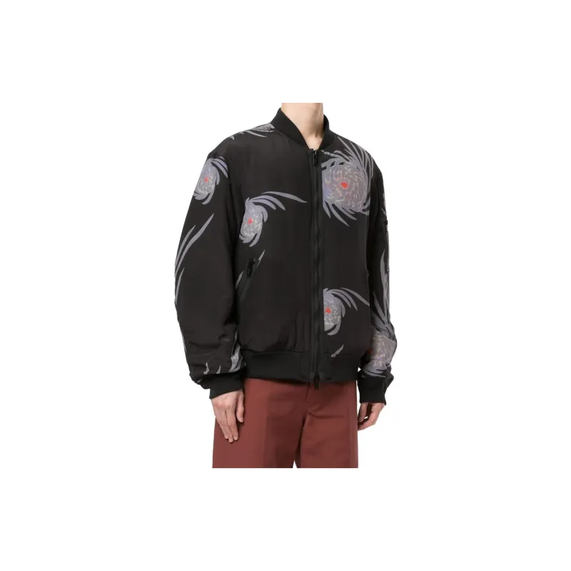 UNDERCOVER Floral print Zip up Bomber Jacket-2