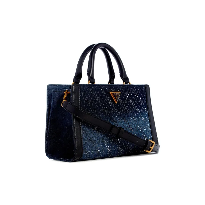 GUESS Denim Shoulder Bag Crossbody Bag Handbag Small Size Women's Dark Blue-1