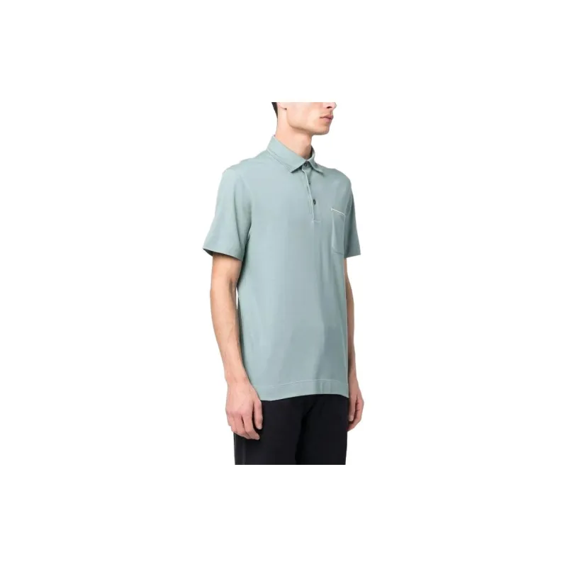 Zzegna Polo Shirts Men Blue-2