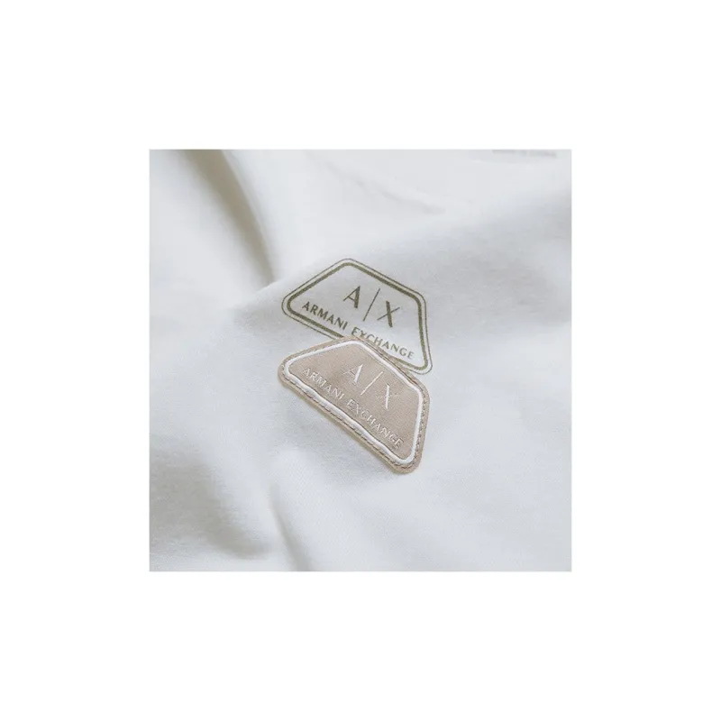 ARMANI EXCHANGE T-Shirts Men Cream-4