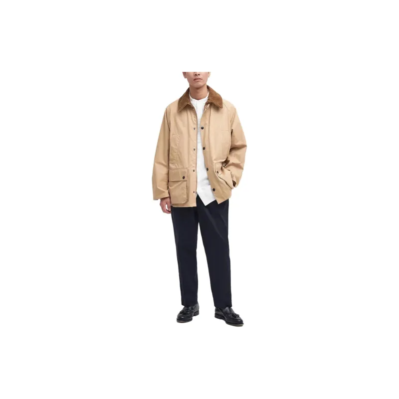 BARBOUR Peached Oversized Bedale Casual Jacket Jackets & Coats Men's Beige-1