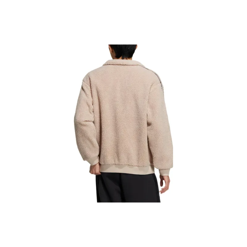Adidas Neo Velvet Jackets Unisex Gray Brown Tan-2