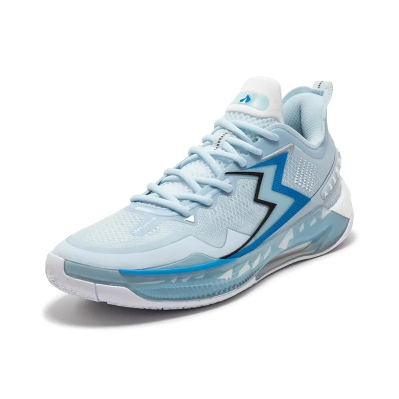 361° BIG3 5.0 Quick PRO Snow Mountains Cushioned Slip-Resistant Low-Top Basketball Shoes Men's Blue White-1