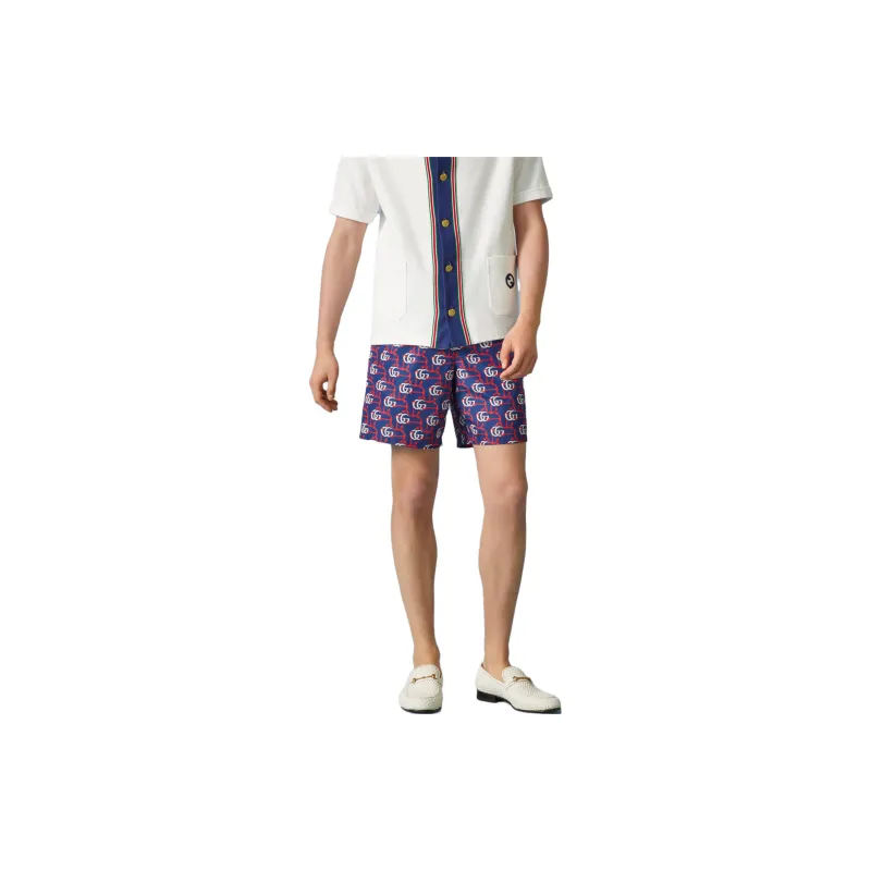GUCCI Gg Anchor Print Swim Shorts-1