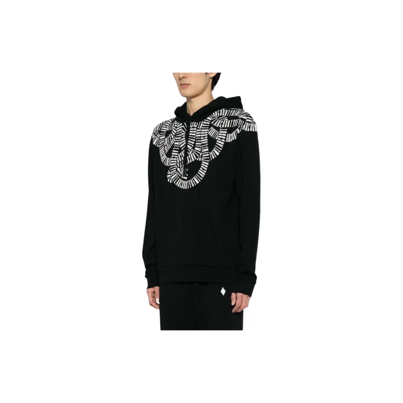Marcelo Burlon Snake Wings Cotton Hoodie-3