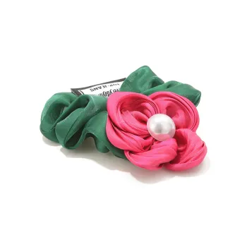 Like A Dream Atmosphere Inducing Mesh Fabric Camellia Hair Tie Girlish Heart Hair Rubber Band Hair Tie Women's