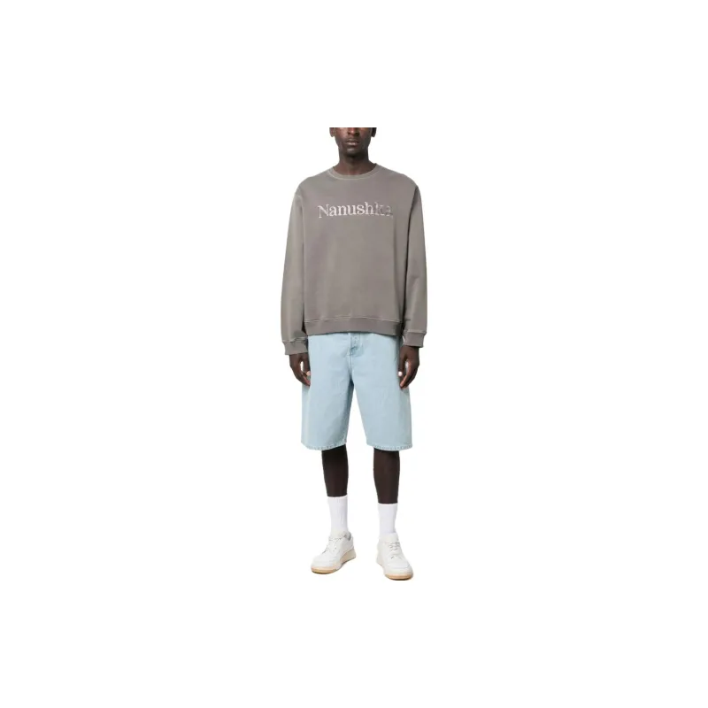 NANUSHKA Logo Embroidered Crewneck Sweatshirt-1