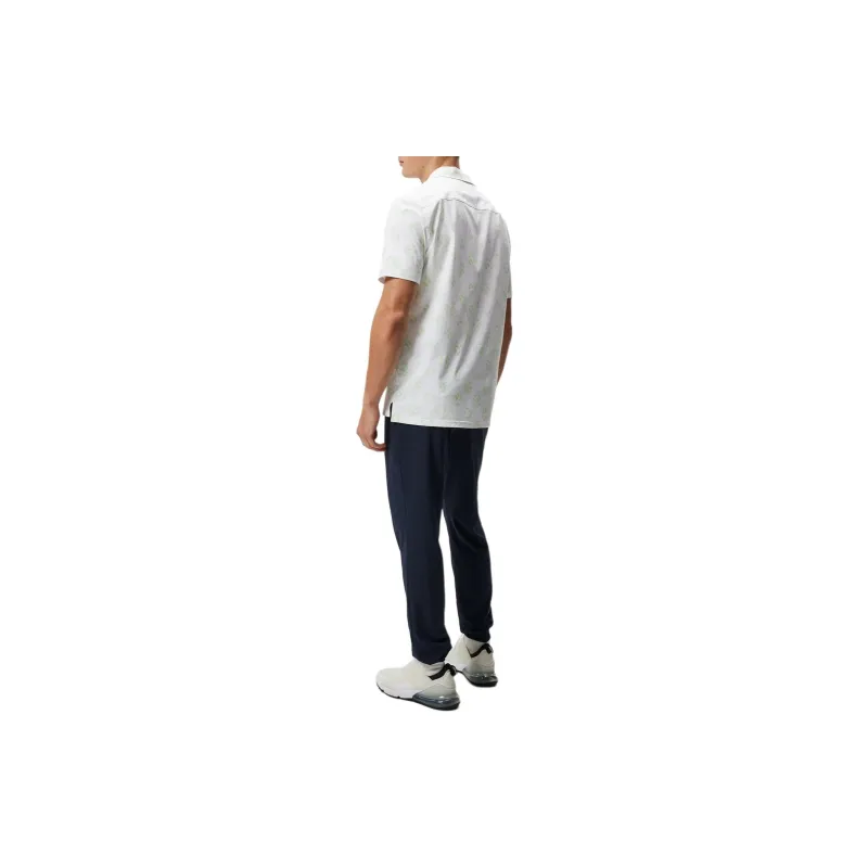J.Lindeberg Resort Reg Fit Shirt Print Shirt Men's White-3