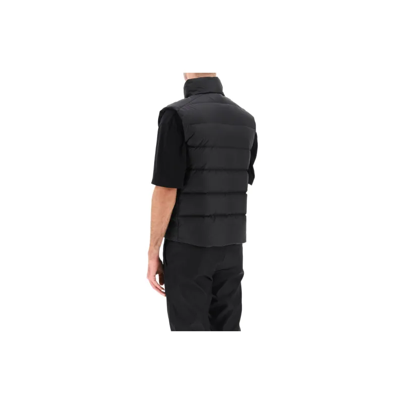 PRADA Triangle Logo Padded Gilet-4
