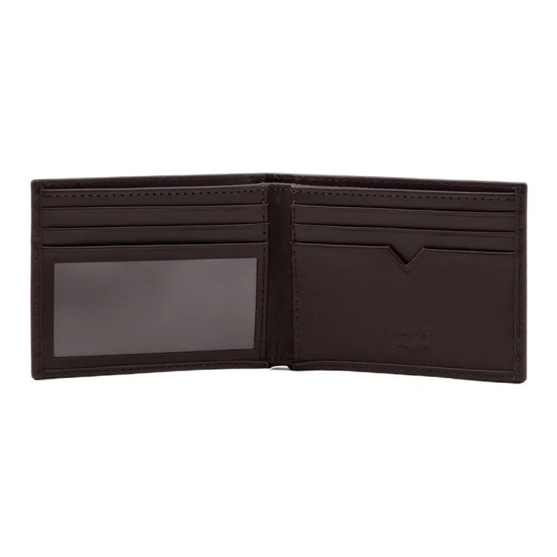 Levi’s Grained Leather Wallet Men's Brown-1