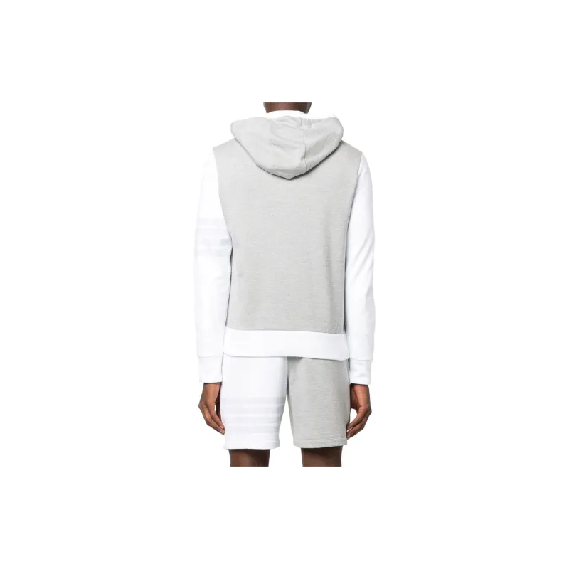 THOM BROWNE Anchor Embroidered Drawstring Hoodie-2