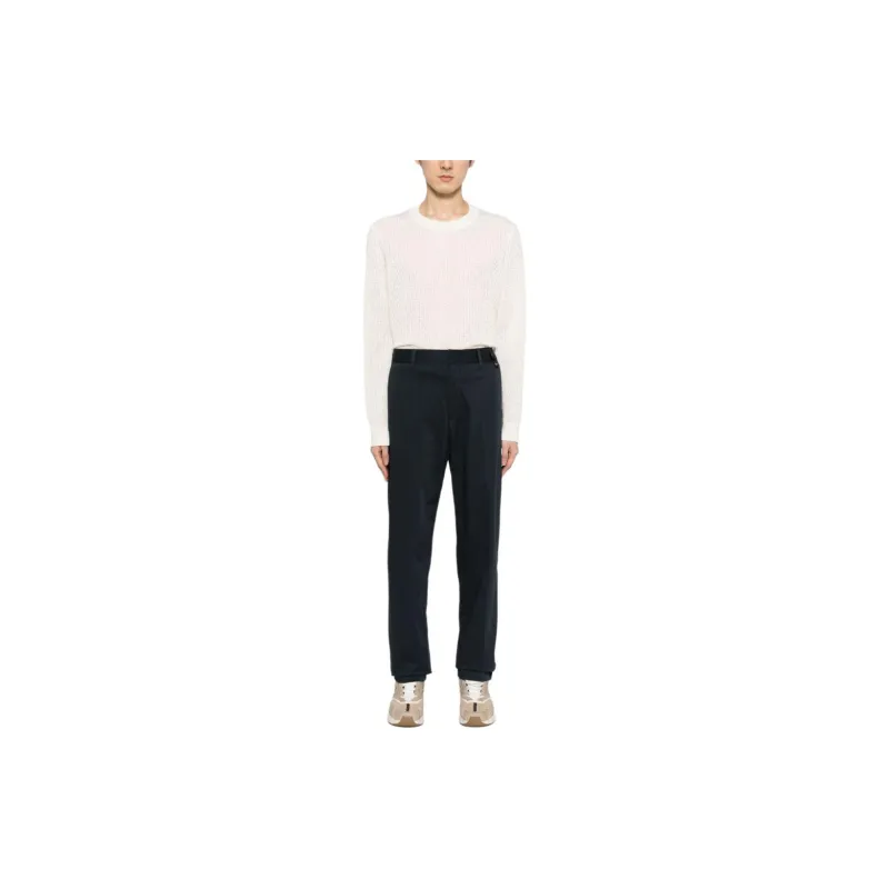 FENDI Logo-appliqué Straight-leg Trousers-1
