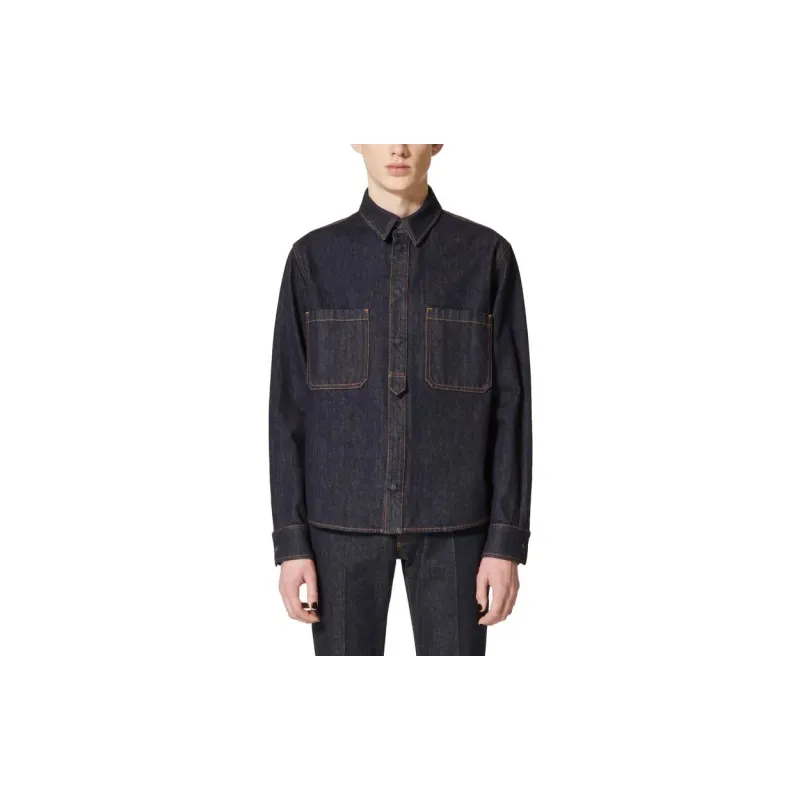 Valentino Shirts Men Blue-1