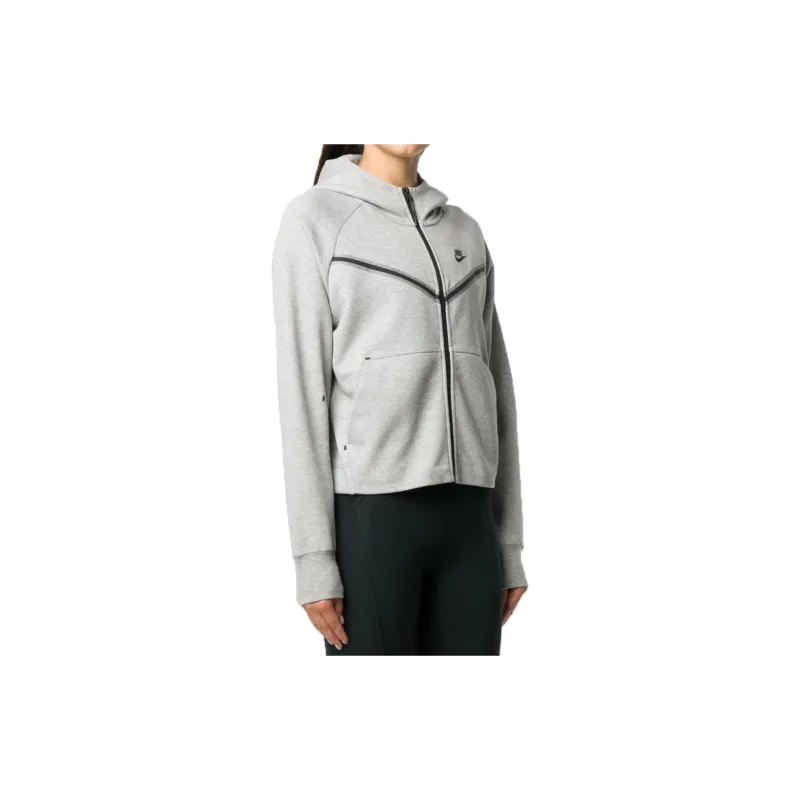 Nike Sportswear Women's Tech Fleece Windrunner Full Zip Hoodie Dark Grey Heather/Black-2