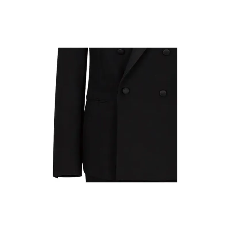 GIORGIO ARMANI Upton Line Double breasted Wool crêpe Tuxedo-1