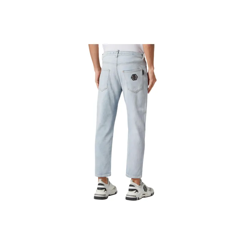 PHILIPP PLEIN Mid rise Cropped Jeans-3