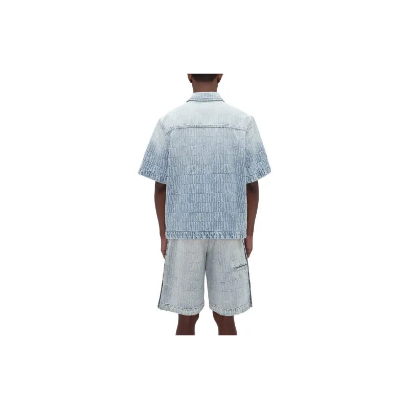 AMIRI Allover Logo Denim Shirt-1