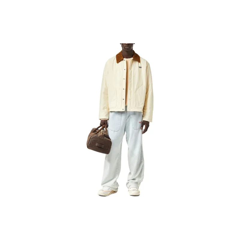 DIESEL Jackets Men White-1